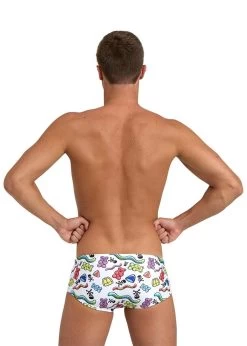 Arena Crazy Gummy Low Waist Swim Short - White/Multi