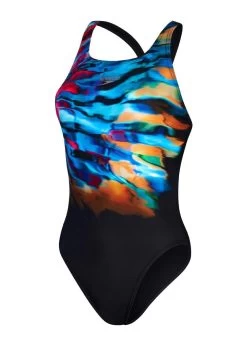 Speedo Placement Digital Leaderback Swimsuit - Black/Cobalt Pop/Hypersonic Blue/Electric Pink -Leisure Swimwear Paradise tumbnail d457d762 7421 4dab bda5 fcd2d09e74e7