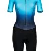 HUUB Women's Commit Long Course Tri Suit - Agilis Blue/ Black