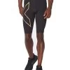 2XU Men's Light Speed Compression Shorts - Black/ Gold -Leisure Swimwear Paradise tumbnail d83794df 87c5 4323 bc0e b1e0fb87da14