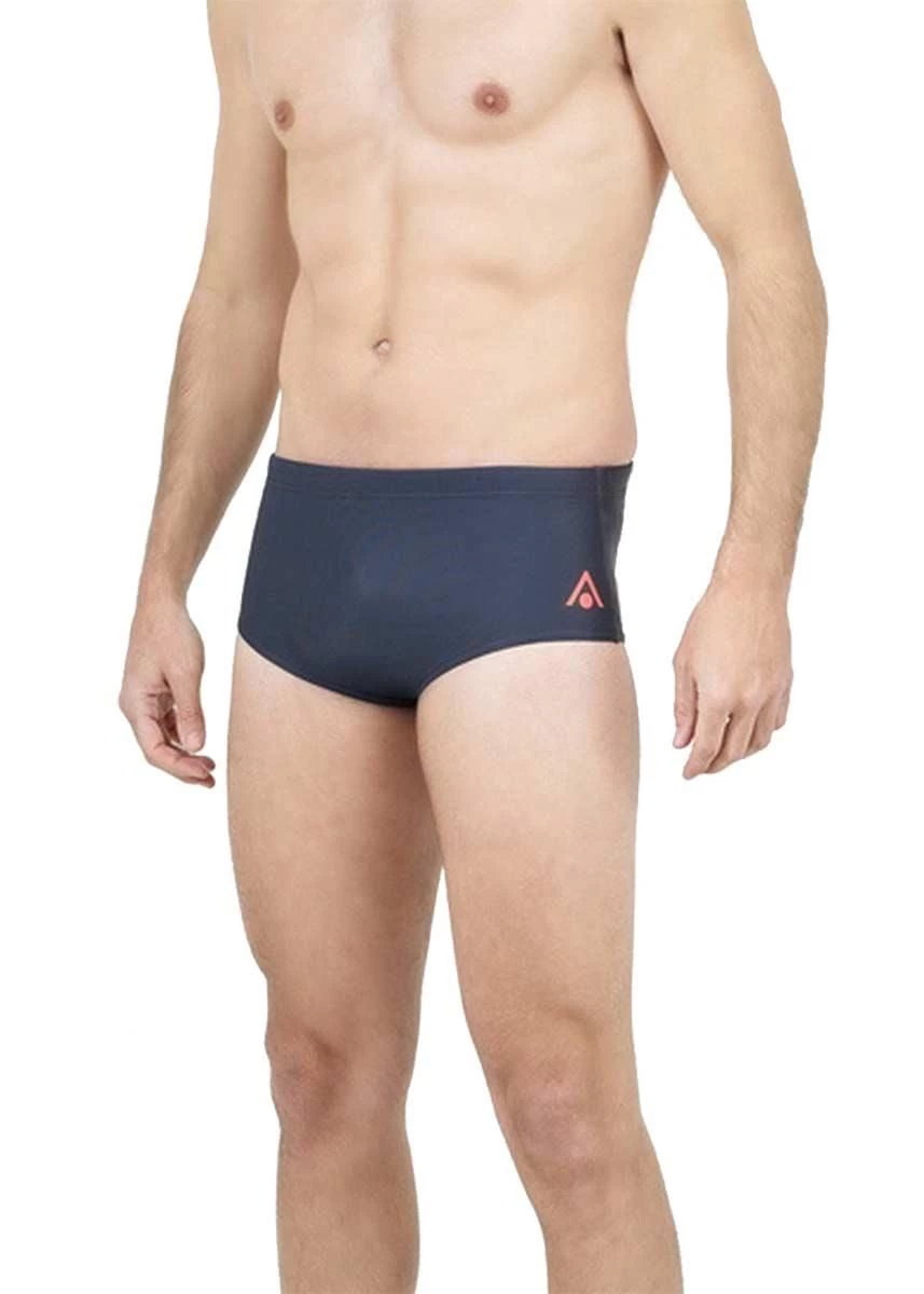 Aqua Sphere Men's Essentials 14cm Briefs - Dark Grey / Coral 4 Aqua Sphere Men's Essentials 14cm Briefs - Dark Grey / Coral - Image 2