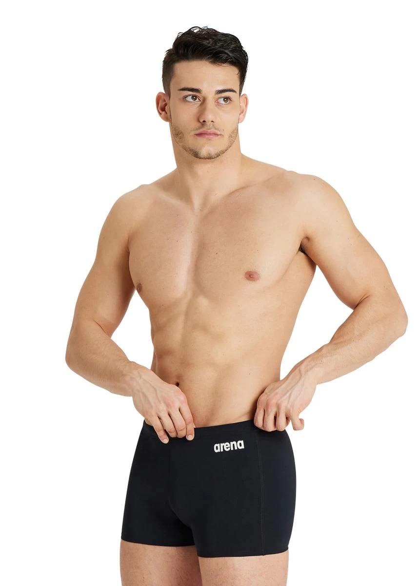 Arena Team Solid Swim Short - Black/White 4 Arena Team Solid Swim Short - Black/White - Image 2