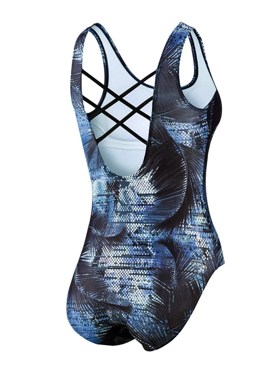 Beco Womens Comfort Fit Classic B-Cup Swimsuit - Blue / Black 4 Beco Womens Comfort Fit Classic B-Cup Swimsuit - Blue / Black - Image 2