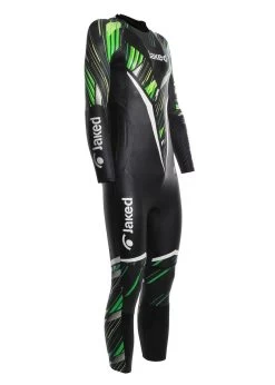 Jaked Mens Shockwave Multi Thickness Wetsuit - Black / Green