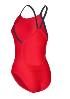 Aqua Sphere Essential Wide Back Swimsuit - Red/ Dark Grey -Leisure Swimwear Paradise tumbnail ef302e5f 5e84 45a4 b965 2f8c574d4503