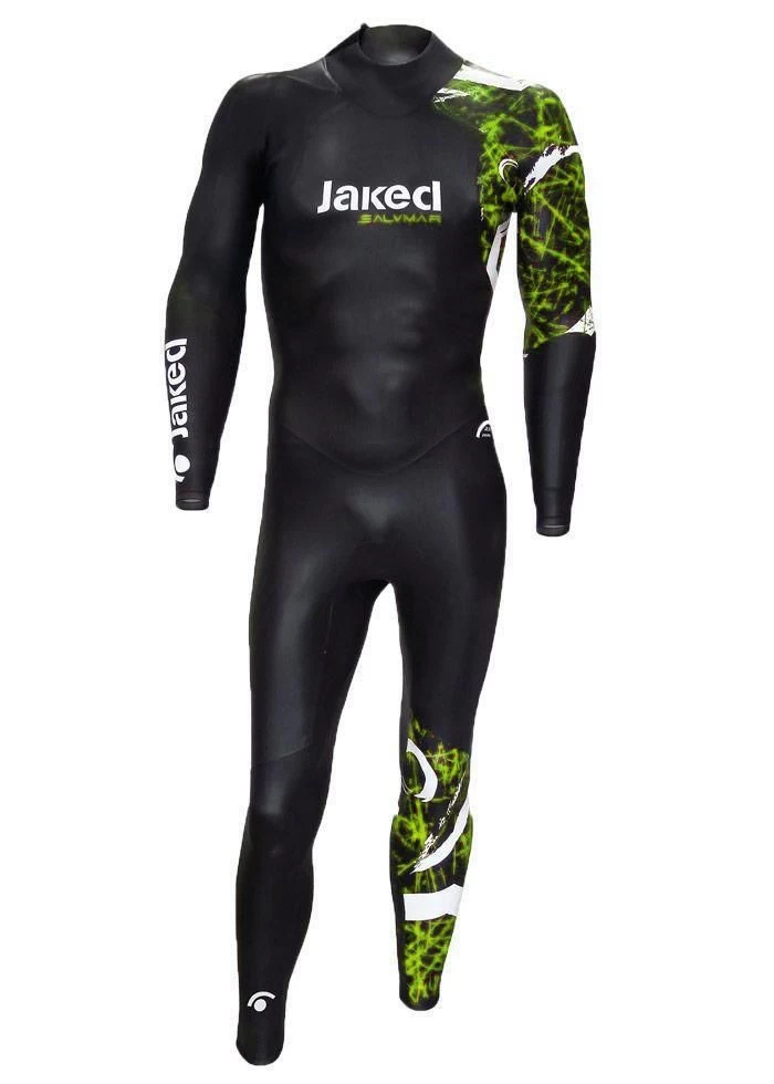 Jaked Mens FFWW Wetsuit - Black / Green 4 Jaked Mens FFWW Wetsuit - Black / Green - Image 2
