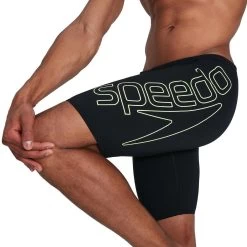 Speedo Boom Logo Placement Jammer - Black/ Bright Zest -Leisure Swimwear Paradise tumbnail f4f876c3 f533 457c 89f7 857d9ac793e0