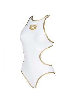 Arena One Biglogo Swimsuit - White/Gold -Leisure Swimwear Paradise tumbnail fb948822 c49c 432c baa0 aaa556c482b2