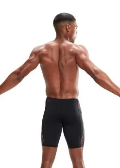 Speedo Tech Panel Jammer - Black/ Fed Red/ White