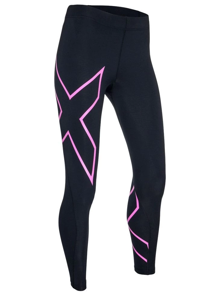 2XU Women's Compression Tights - Black / Pink 3 2XU Women's Compression Tights - Black / Pink
