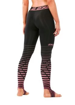 2XU Women's Power Recovery Compression Tights - Black/ Zephr -Leisure Swimwear Paradise wa4418b blk zyr 01 1