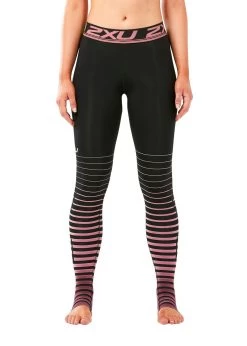 2XU Women's Power Recovery Compression Tights - Black/ Zephr
