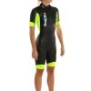 Dare2Tri Womens SwimRun GO Wetsuit - Black / Yellow 2 Dare2Tri Womens SwimRun GO Wetsuit - Black / Yellow -Leisure Swimwear Paradise womens swim 2rungo model front