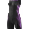 Sailfish Women's Trisuit Comp - Black/Berry -Leisure Swimwear Paradise womens trisuit comp berry 01