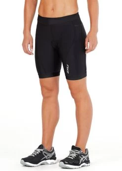 2XU Women's Active 7" Tri Short - Black -Leisure Swimwear Paradise wt4868b blk blk 1