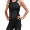 2XU Women's Perform Front Zip Trisuit - Black -Leisure Swimwear Paradise wt5533d blk blk 02