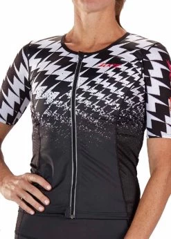 Zoot Suit Women's Ultra Tri Short Sleeve Aero Jersey- Ultra 19 -Leisure Swimwear Paradise wultratrijerseyfront3