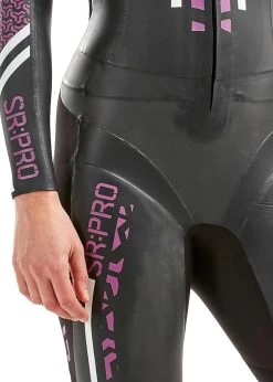 2XU Women's Swim Run: Pro Wetsuit- Black / Berry -Leisure Swimwear Paradise ww5478c blk vyg 03