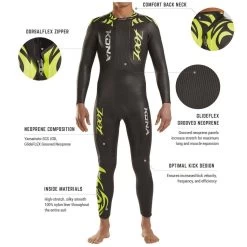 Zoot Suit Men's Kona Tri Wetsuit - Yellow / Black -Leisure Swimwear Paradise z200701101 4