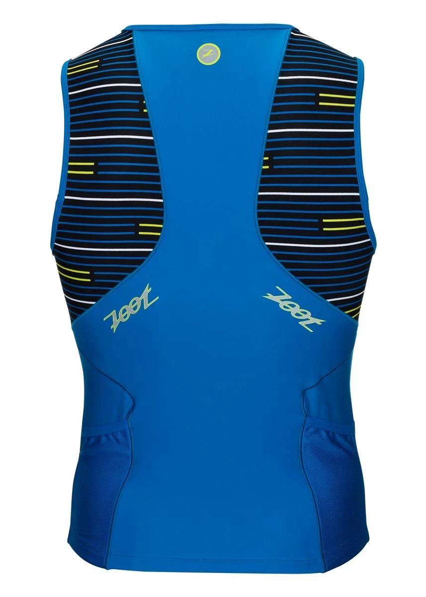 Zoot Suit Men's Performance Tri Full Zip Tank - Blue Jetty 4 Zoot Suit Men's Performance Tri Full Zip Tank - Blue Jetty - Image 2