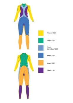 Zoot Suit Women's Wahine 2 Tri Wetsuit 7 Zoot Suit Women's Wahine 2 Tri Wetsuit -Leisure Swimwear Paradise zoot w wahine 2 wetsuit s17 zone chart